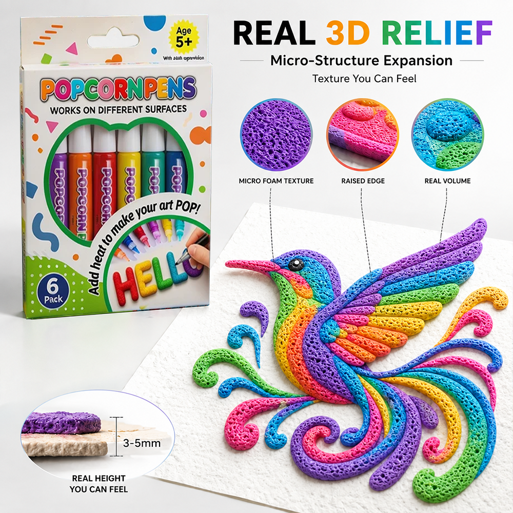 Save 50% by ordering today丨IEY® 3D Relief Art Pen – Turn Flat Drawings Into Touchable 3D Art 🍁