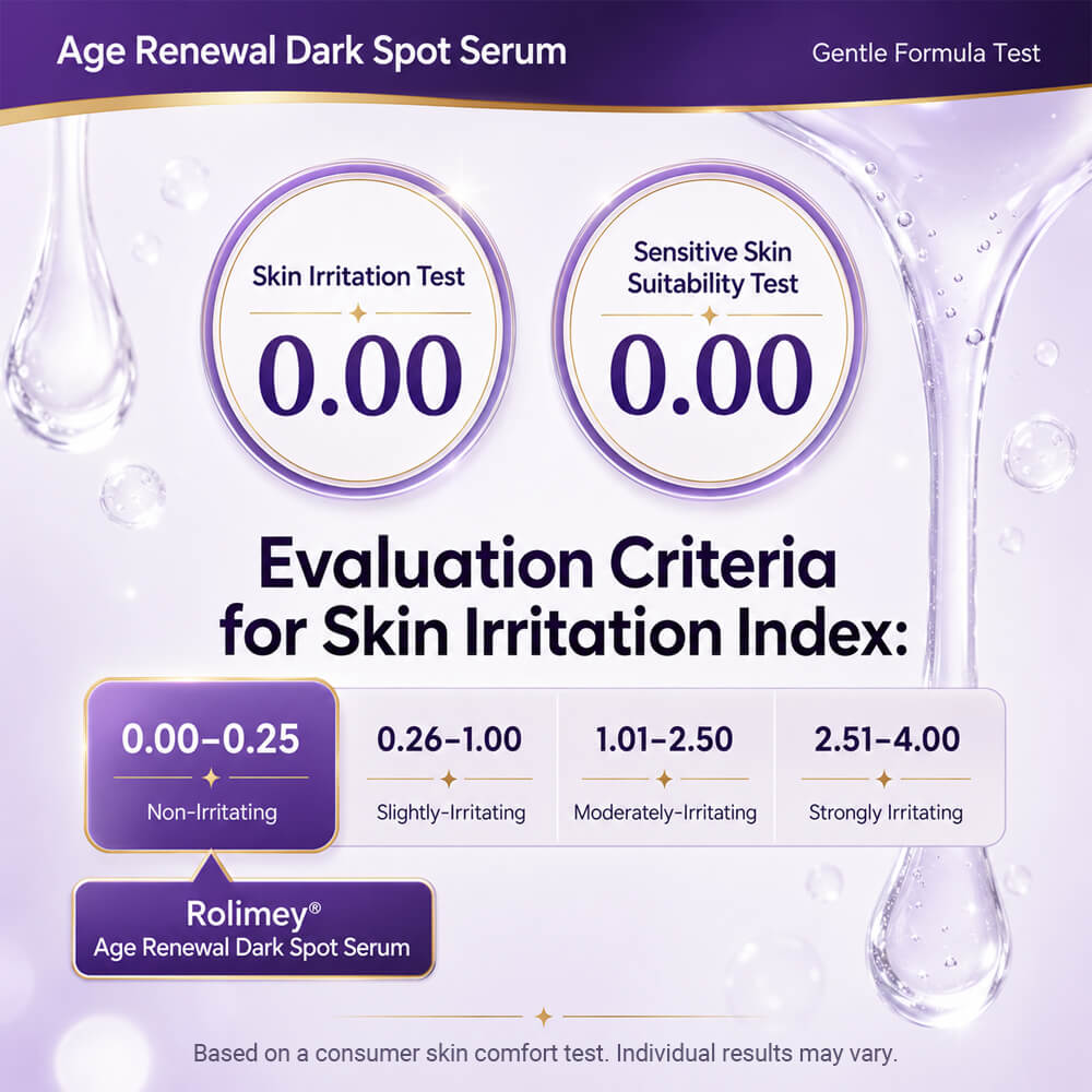 🍁 Rolimey® Age Renewal Dark Spot Serum — Infused with 10% Niacinamide, Tranexamic Acid & Hyaluronic Acid for Brighter, Smoother-Looking Mature Skin 🌼