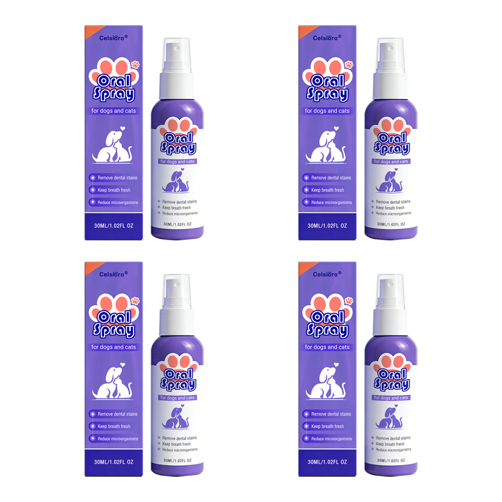 Celsiora® Pet Oral Spray ✅ Freshen Breath, Remove Tartar & Promote gum regeneration, stabilize teeth 🦷 upsell
