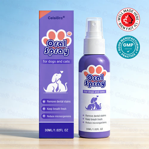 Celsiora® Pet Oral Spray ✅ Freshen Breath, Remove Tartar & Promote gum regeneration, stabilize teeth 🦷 upsell